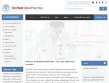 Tablet Screenshot of bionutritionpharma.com